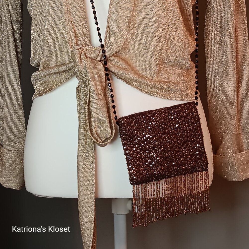 Pierre Urbach Vintage Beaded Fringe Crossbody